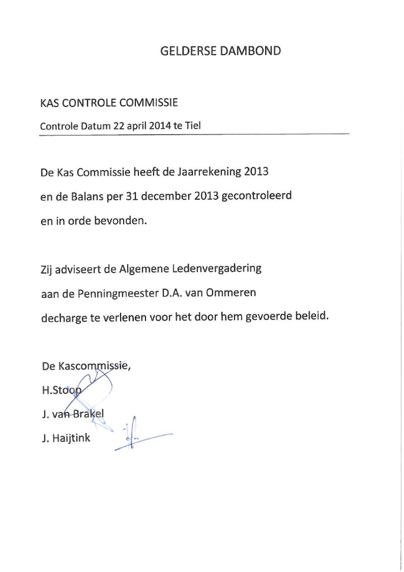 GDB Algemene Ledenvergadering 2014 - Bijlage 02 -      Financieel verslag 2013 Begroting 2015.pdf (pagina 5)